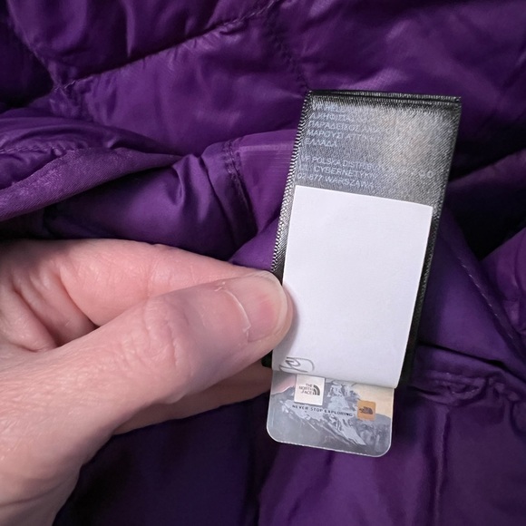 New THE NORTH FACE Youth Big Girls ThermoBall Parka in Gravity Purple Size 14/16 - Picture 11 of 12
